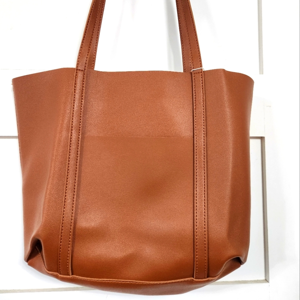 NWT Vegan Leather Henny + Lev small tote